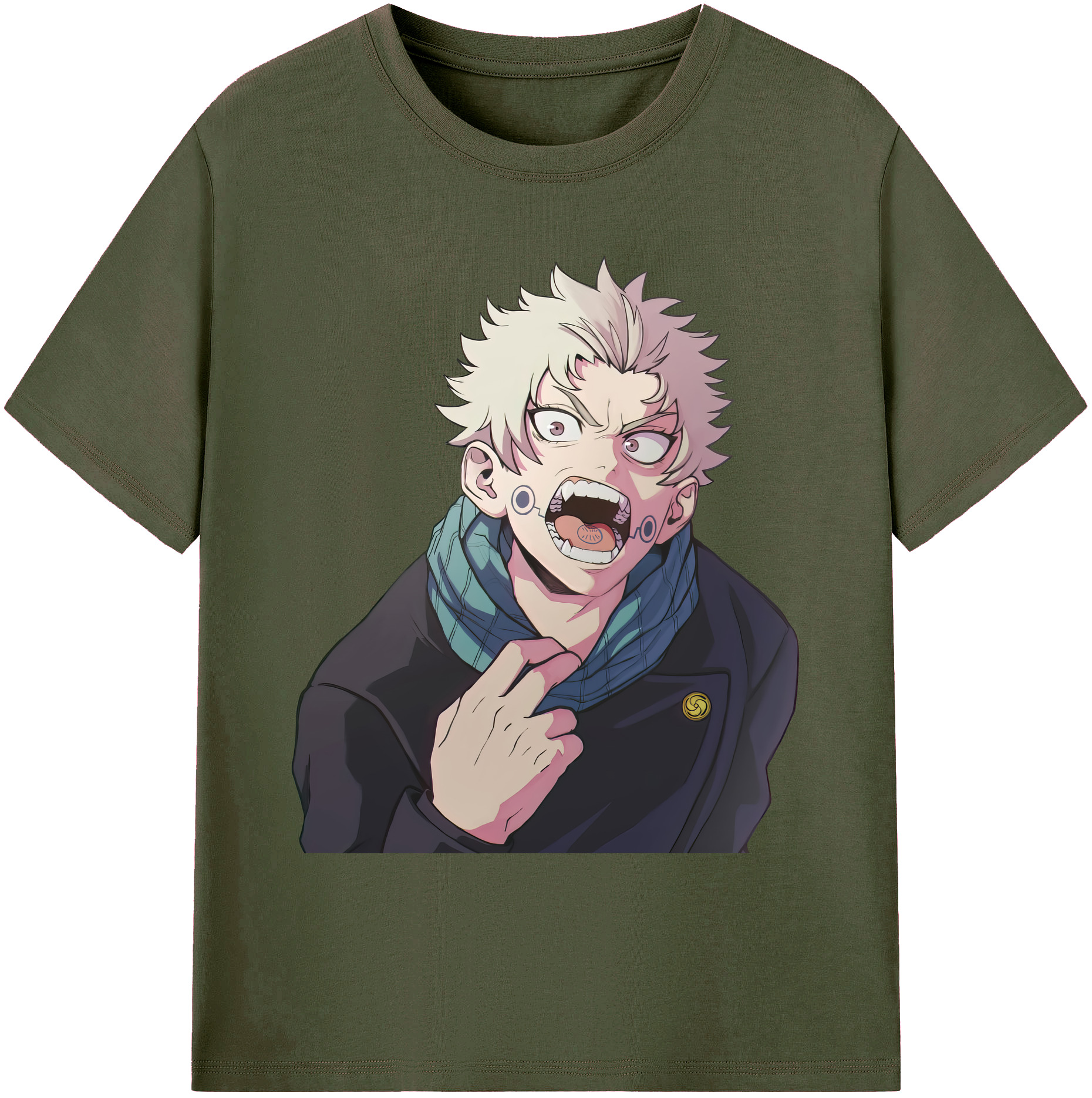 （画像用） 呪術廻戦 Jujutsu Kaisen 綿100％ メンズ半袖Tシャツ｜肌触りやわらか＆通気性